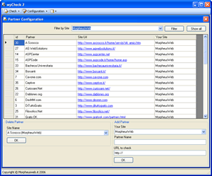 Web Partner Check Screenshot